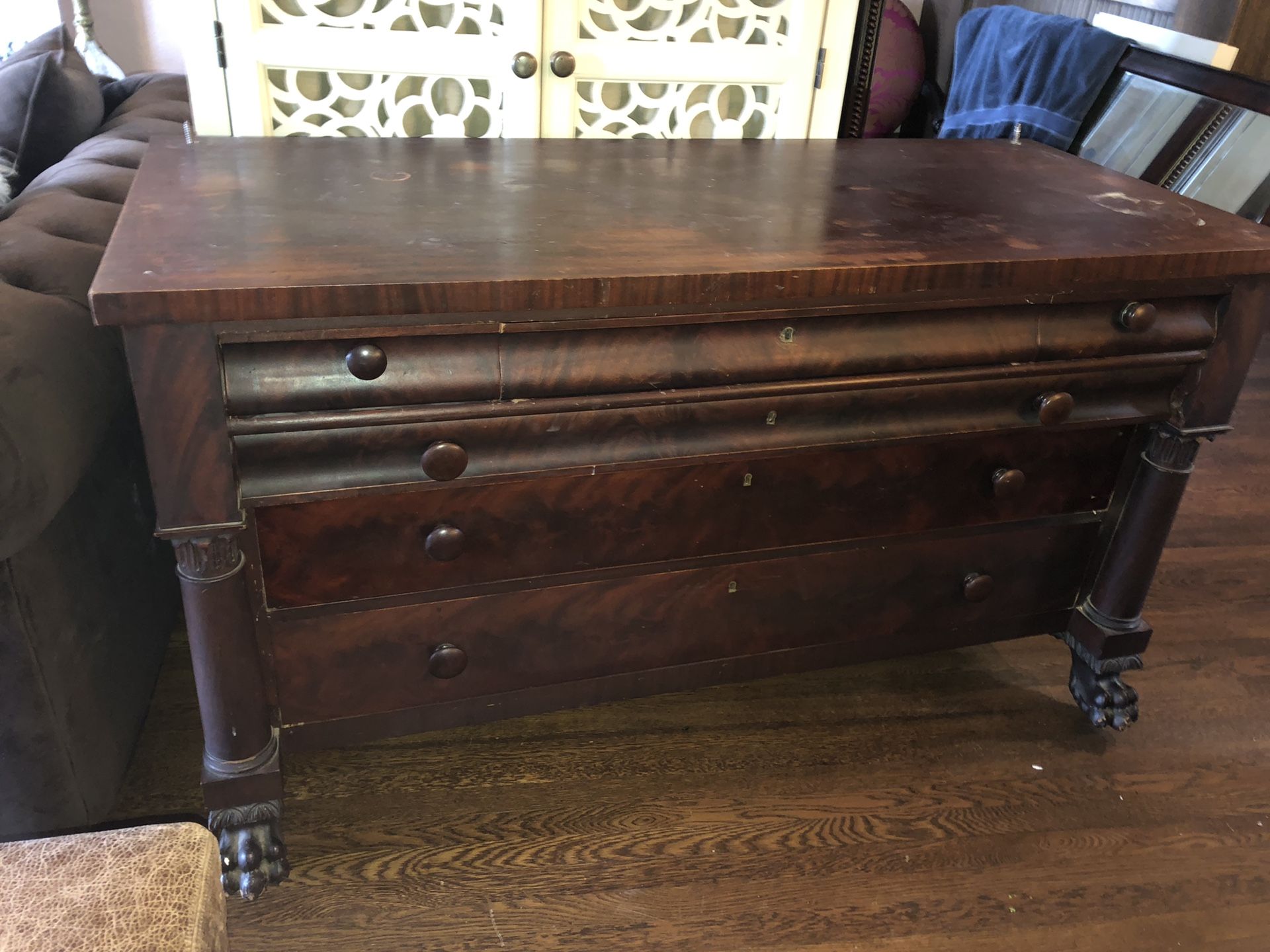 Beautiful Antique Mahogany Dresser