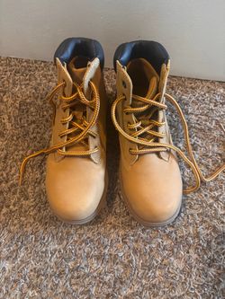 Wheat Tan Work Boots Lace-Up