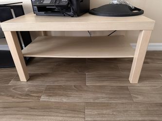 Yellow Study Office Kitchen Low Level Wooden Table Desk