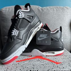 Jordan 4 Bred Reimagined Size 9m