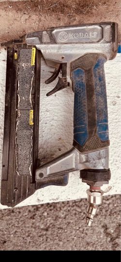 Kobalt Pneumatic Brad Nailer, one off brand nail gun as well