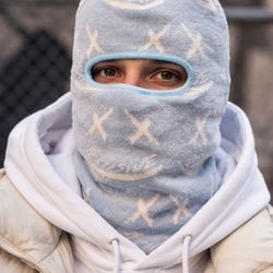 Blue Graphic Skimask