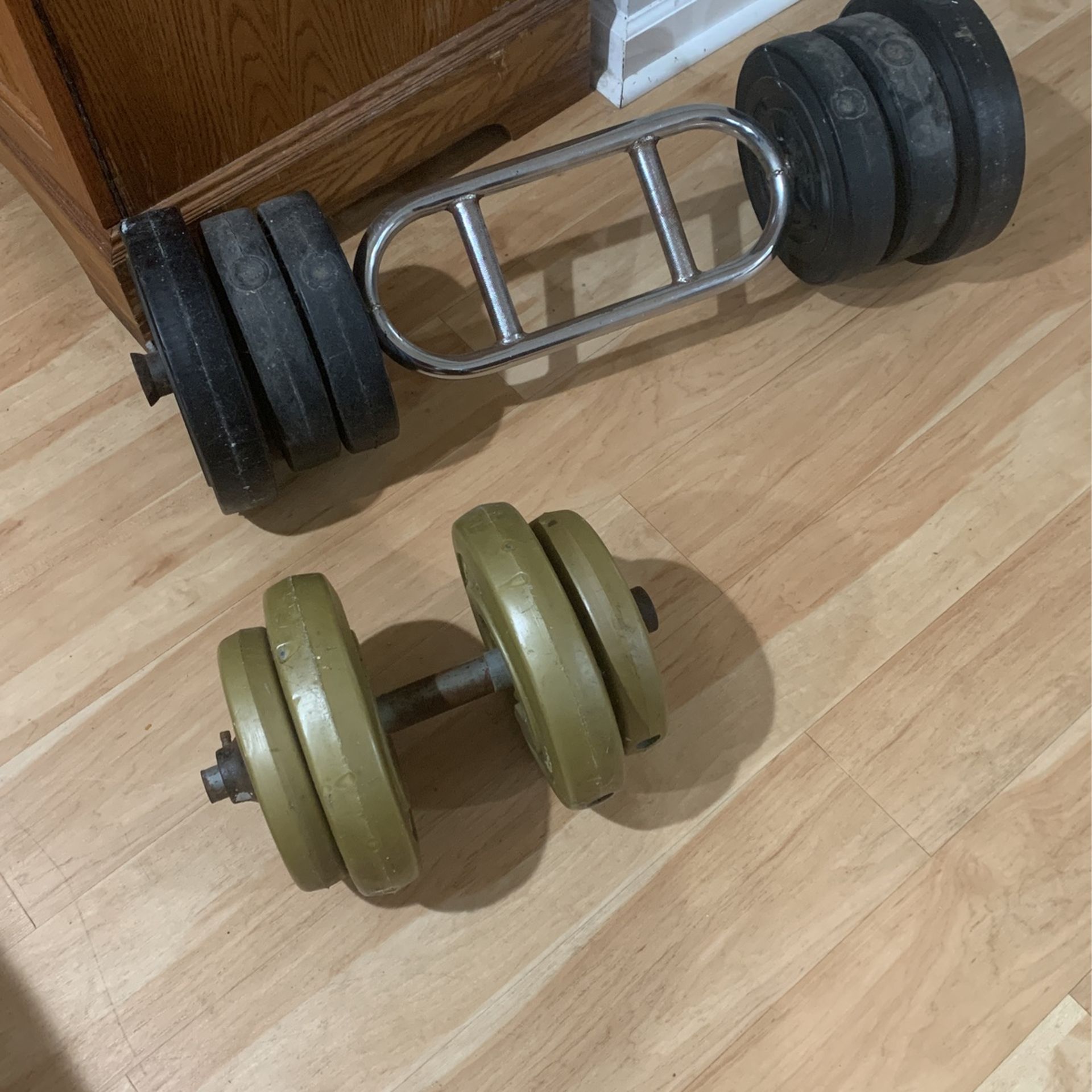 Weights And Ab Roller