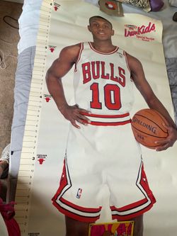 ๐ฐ BEST OFFER WILL BE ACCEPTED 1993 CHICAGO BULLS HEIGHT POSTER
