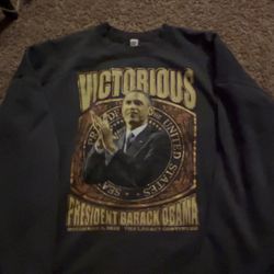 Barack Obama Graphic Crewneck 3xL 