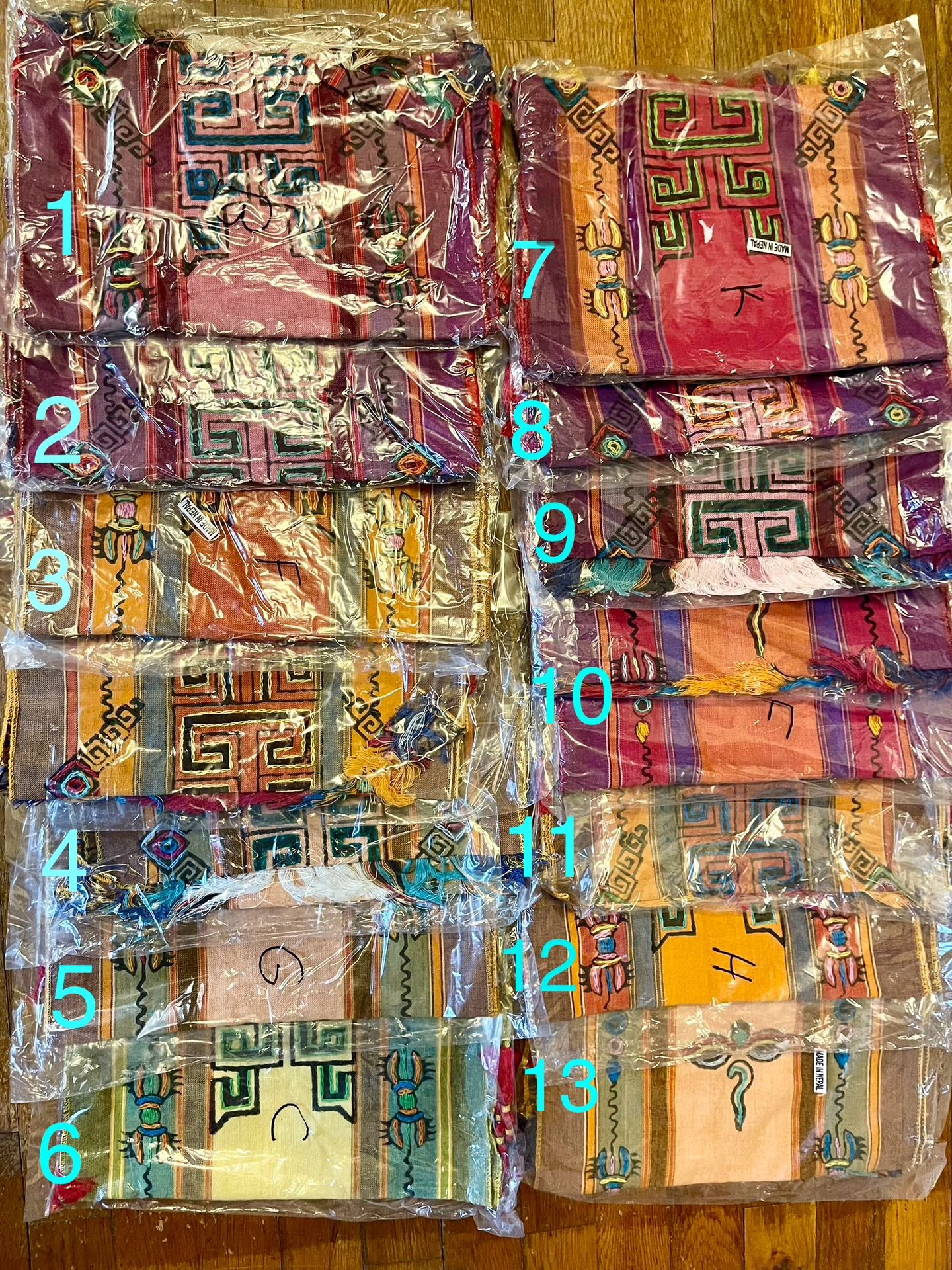 Wholesale/Resale Lot of Exotic Imported Scarves and Shawls (Business Inventory Liquidation)