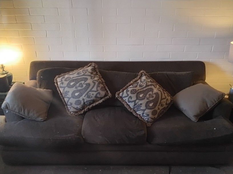 Brown couch