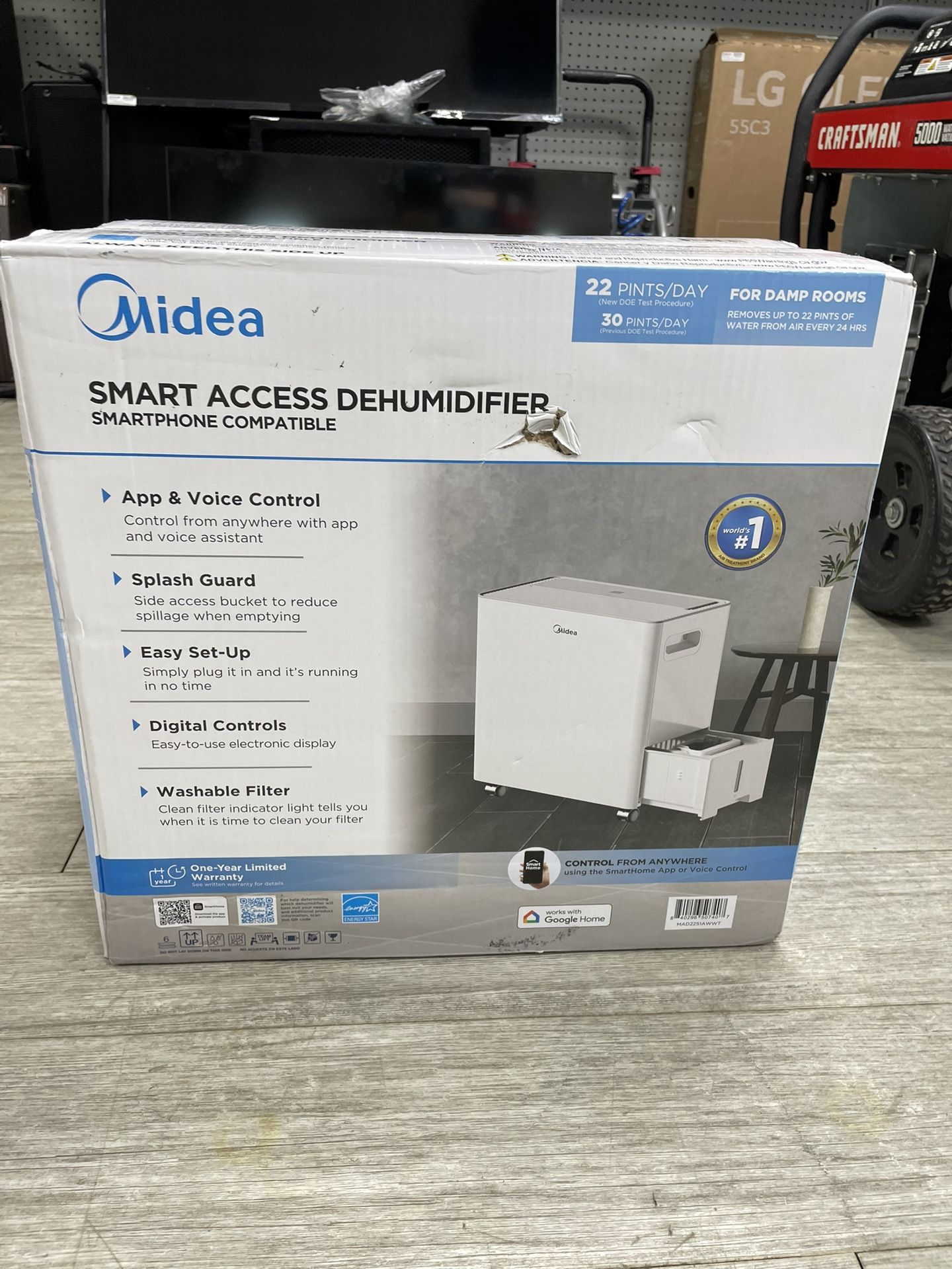 Media 22 Pint Dehumidifier *BRAND NEW*