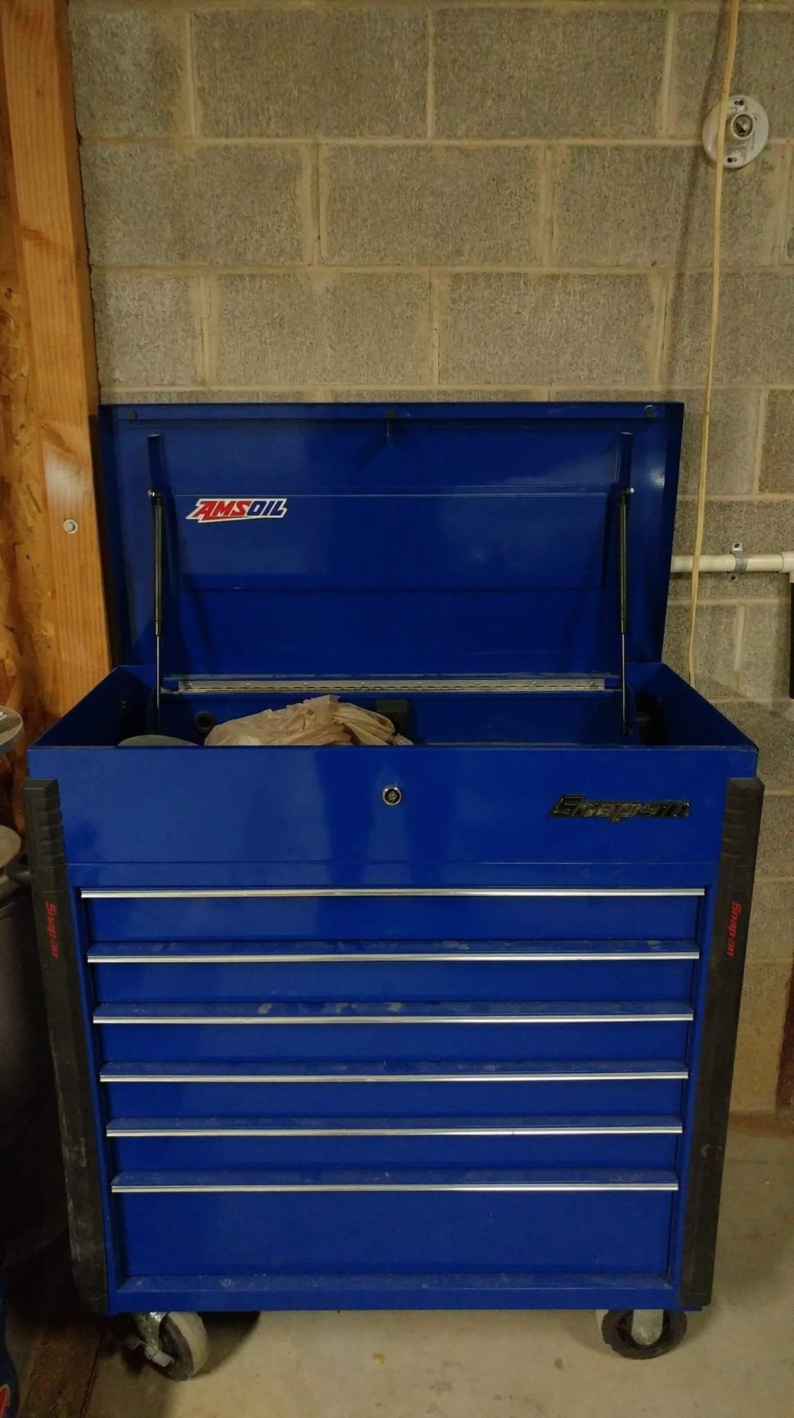 Snap on krsc46hpcm 6 drawer rolling cart