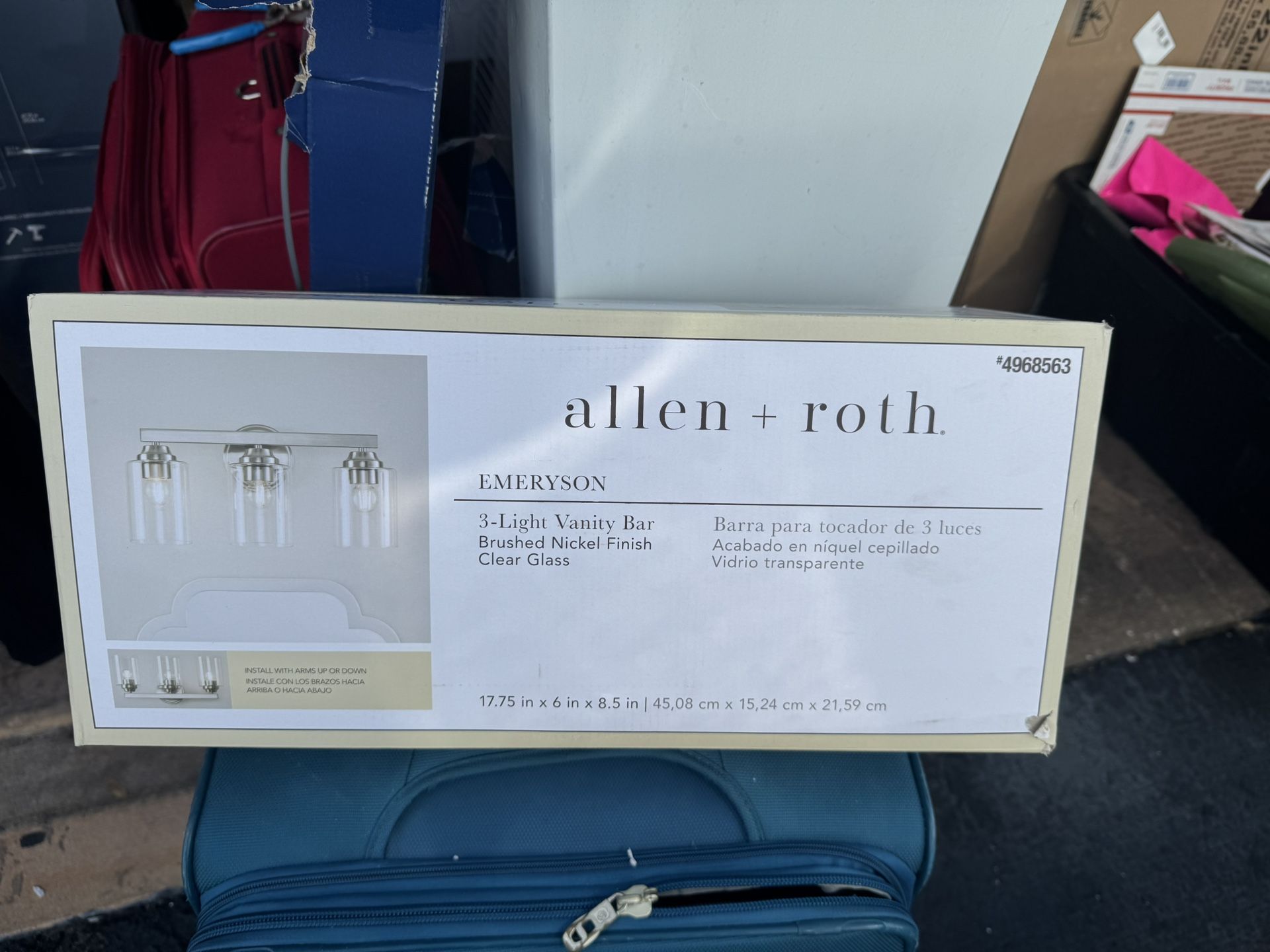 Allen & Roth 3-Light Vanity Bar - Brushed Nickel