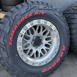5 Lock Off Road Rims 17" 5 Arroyo RT Tires Tires And Wheel Combo