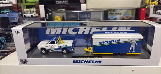 M2 Machines Michelin 1979 Dodge 150 Power Wagon with Trailer