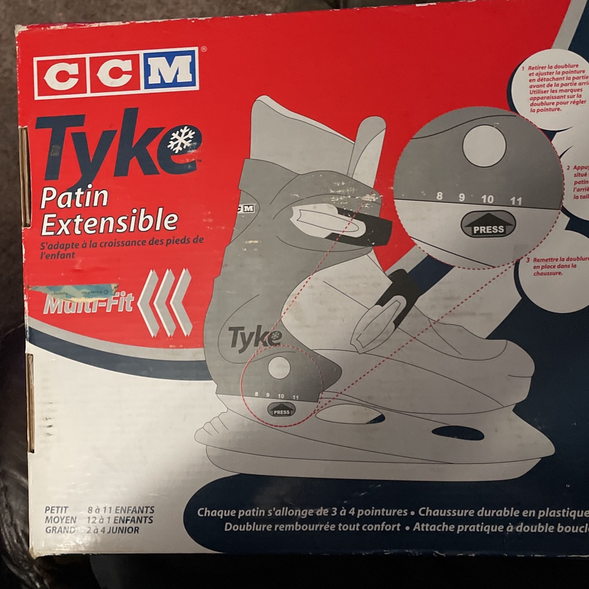 CCM Tykes Ice Skates