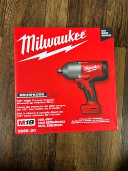 M18 18-Volt Lithium-Ion Brushless 1/2 in. High Torque Impact Wrench with Friction Ring