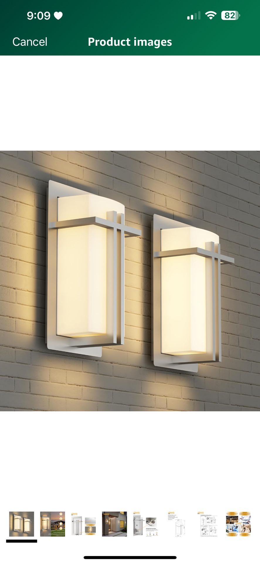 Outdoor Wall Ligh,t #4216SS, ETL Listed Exterior W Sconce, Waterproof & All Weather