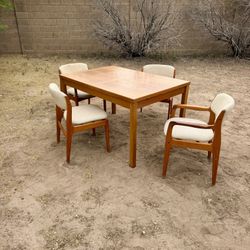 Danish Modern Teak Dining Table & Chairs