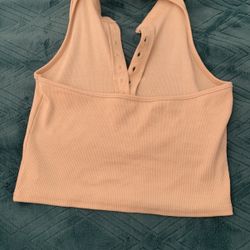 Cute Nude Color Shein Crop Top