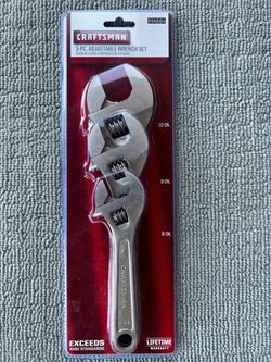 Sears - Craftsman Adjustable Wrench Set