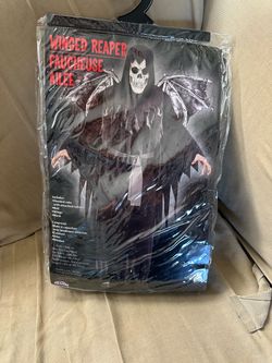 Adult Winged Reaper Halloween Costume One Size