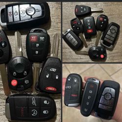 Llaves y controles keys Chevy Toyota Honda Dodge jeep Ford Nissan Infiniti