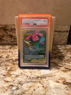 PSA 9 Venusaur & Snivy GX