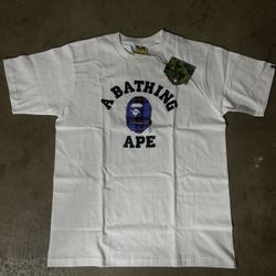 WHITE BAPE TEE
