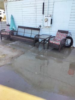 Outdoor wicker set (need cushions)