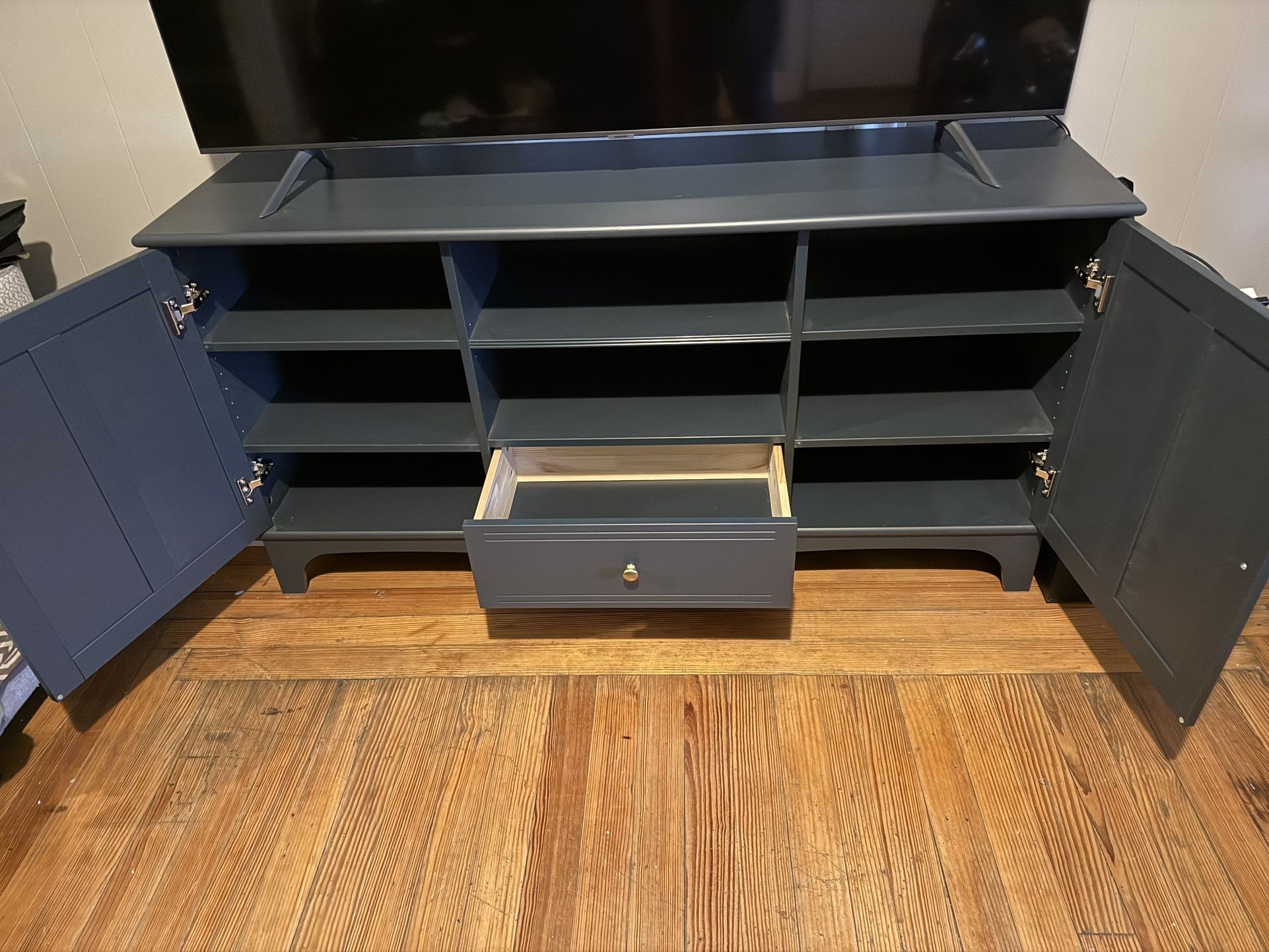 Beautiful IKEA TV stand with plenty of storage