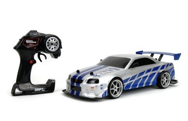 Fast & Furious Brian's Nissan Skyline GT-R Drift Power Slide RC Radio Remote Control Toy Race Car
