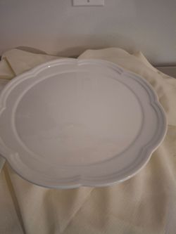 Large White Ceramic Serving Platter