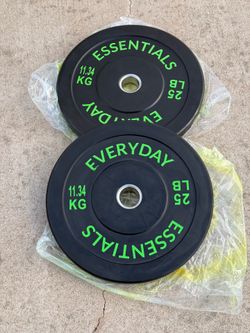 25 pound Olympic bumper plate set