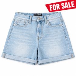Fashion Nova Light Wash Denim Shorts