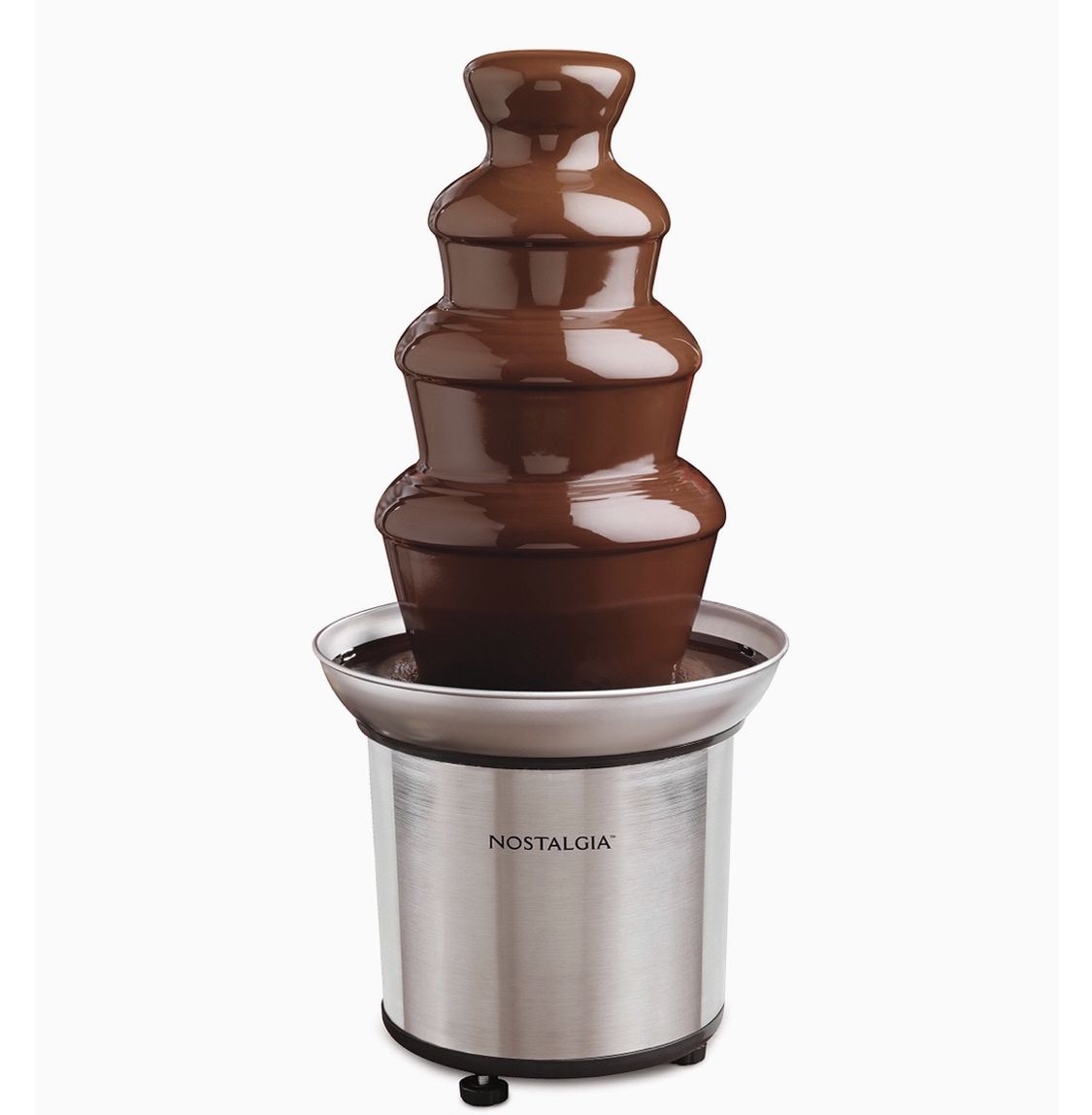 Nostalgia Stainless Steel Chocolate Fondue Fountain