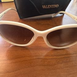  Vintage Valentino Sunglasses White 