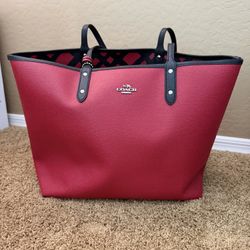 Coach Red Tote/Purse