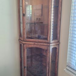 CORNER CURIO CABINET