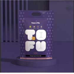 5.5lbs Clumping Organic Tofu Cat Litter, Dust-Free Odor Control Low Tracking with a 2mm diameter