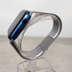 Apple IWatch 7 45mm Blue Charger & Extra Bands