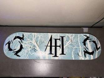 AFI Decemberunderground Skate Deck Signed