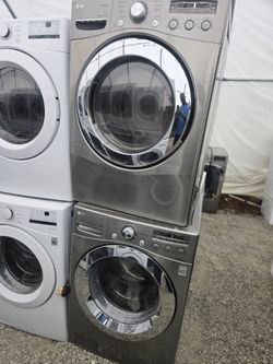 Lg Washer And Dryer Set Electric 30-day Warranty Large Capacity