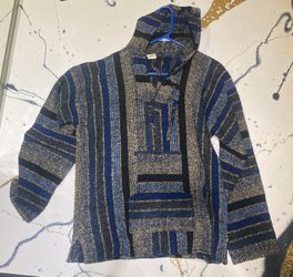 Vintage Mexican Baja Hoodie Sweater/Grunge/Hippie/Beach