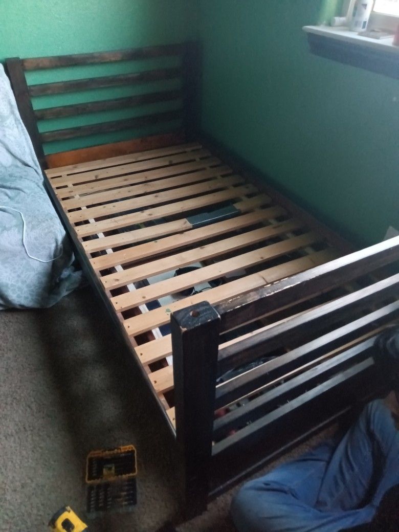 Twin XL mattress and frame