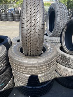 SET LT 265/70/17 MICHELIN SEMI NEW 95% TREAD LIFE $400 INCLUDING PROFESSIONAL INSTALLATION AND TAX