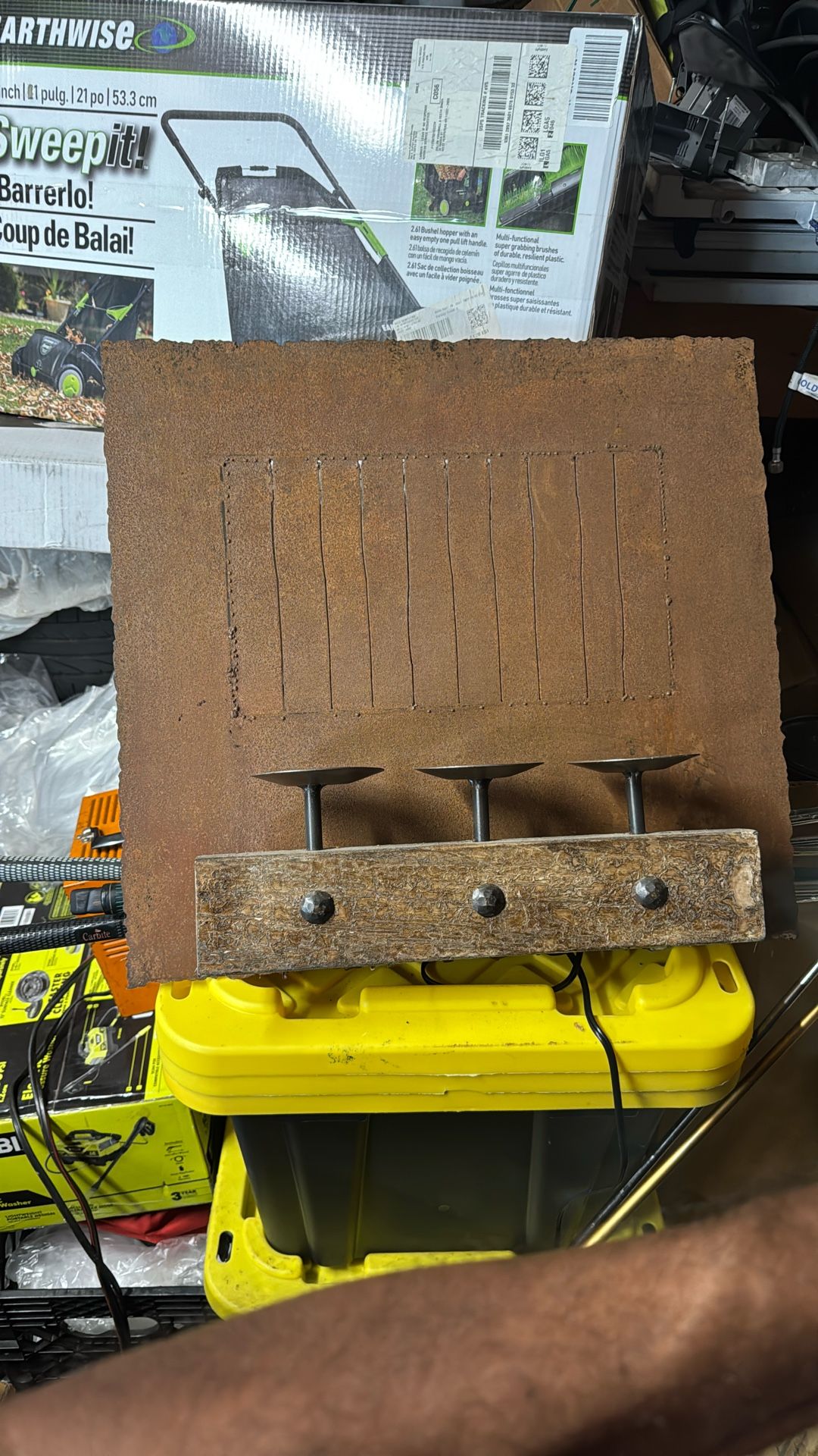 Rustic candle holder