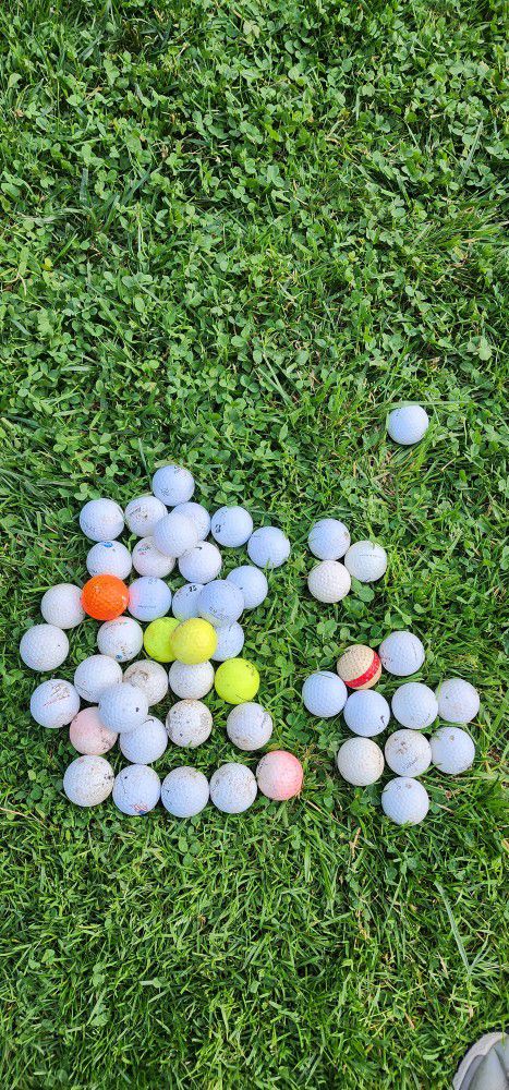 lot of 50 range golf balls 