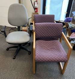Three Comfy Office Chairs - Free !