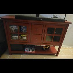 Red TV Stand