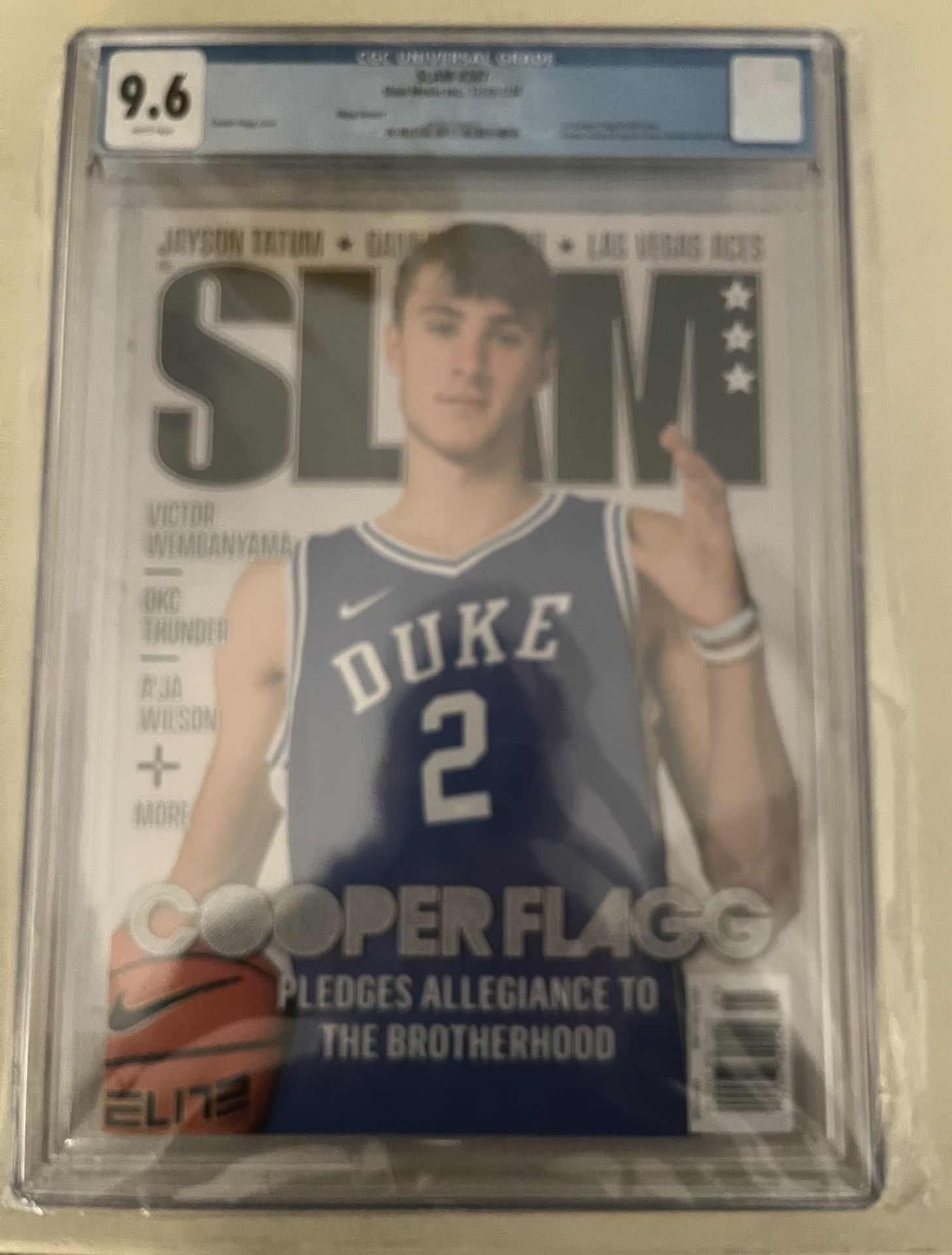 9.6 Graded Cooper Flagg Slam Magazine 