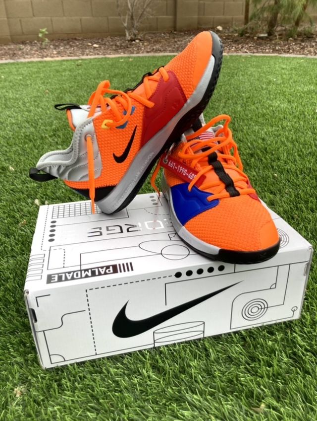Nike PG NASA Size Silver Orange Blue CI2666 800