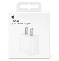 Apple 20W USB-C Power Adapter Fast Charger for iPhone iPad AirPods White
